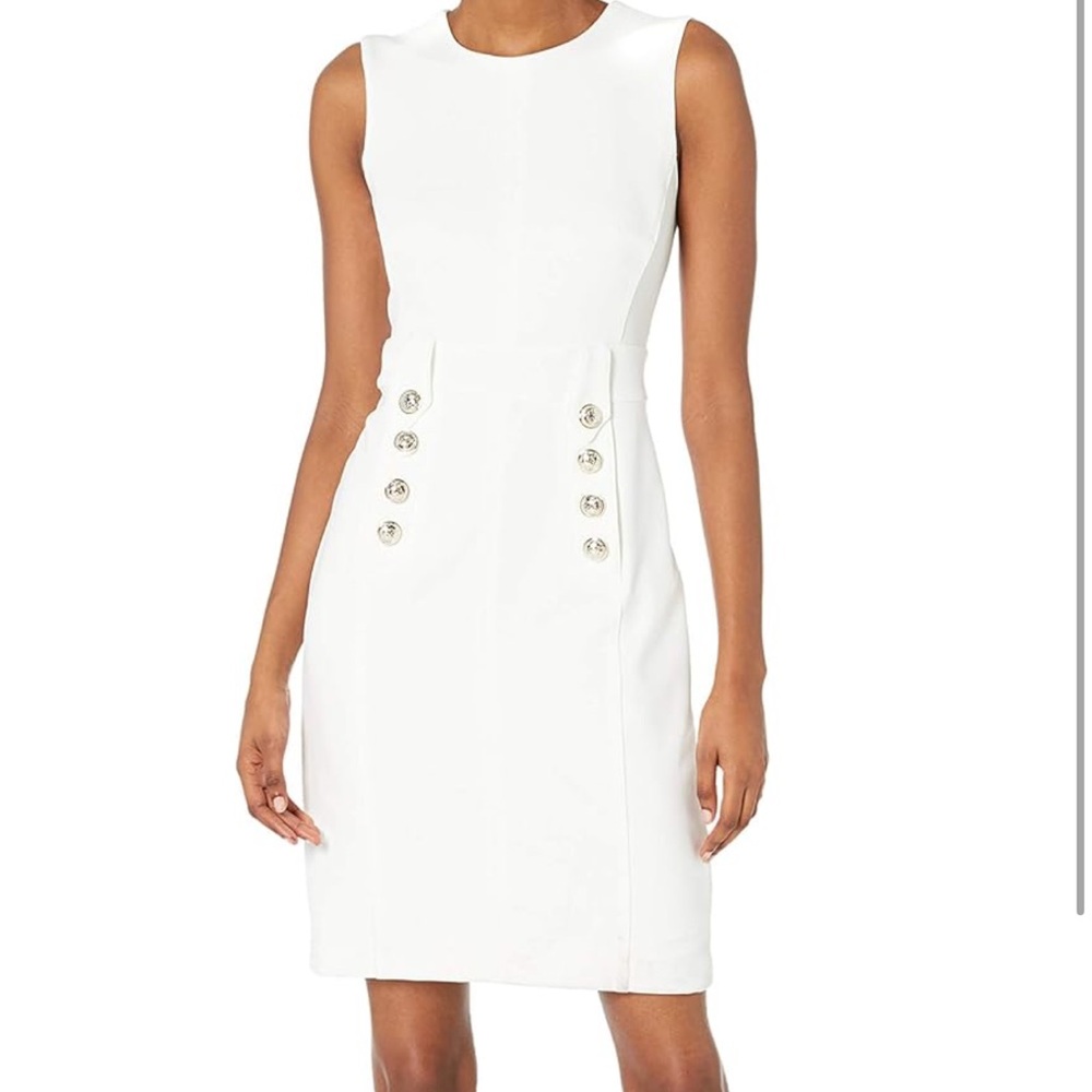 NWT Tommy Hilfiger Womens Sailor Dress Button Trim at Hips Perfect Condition
